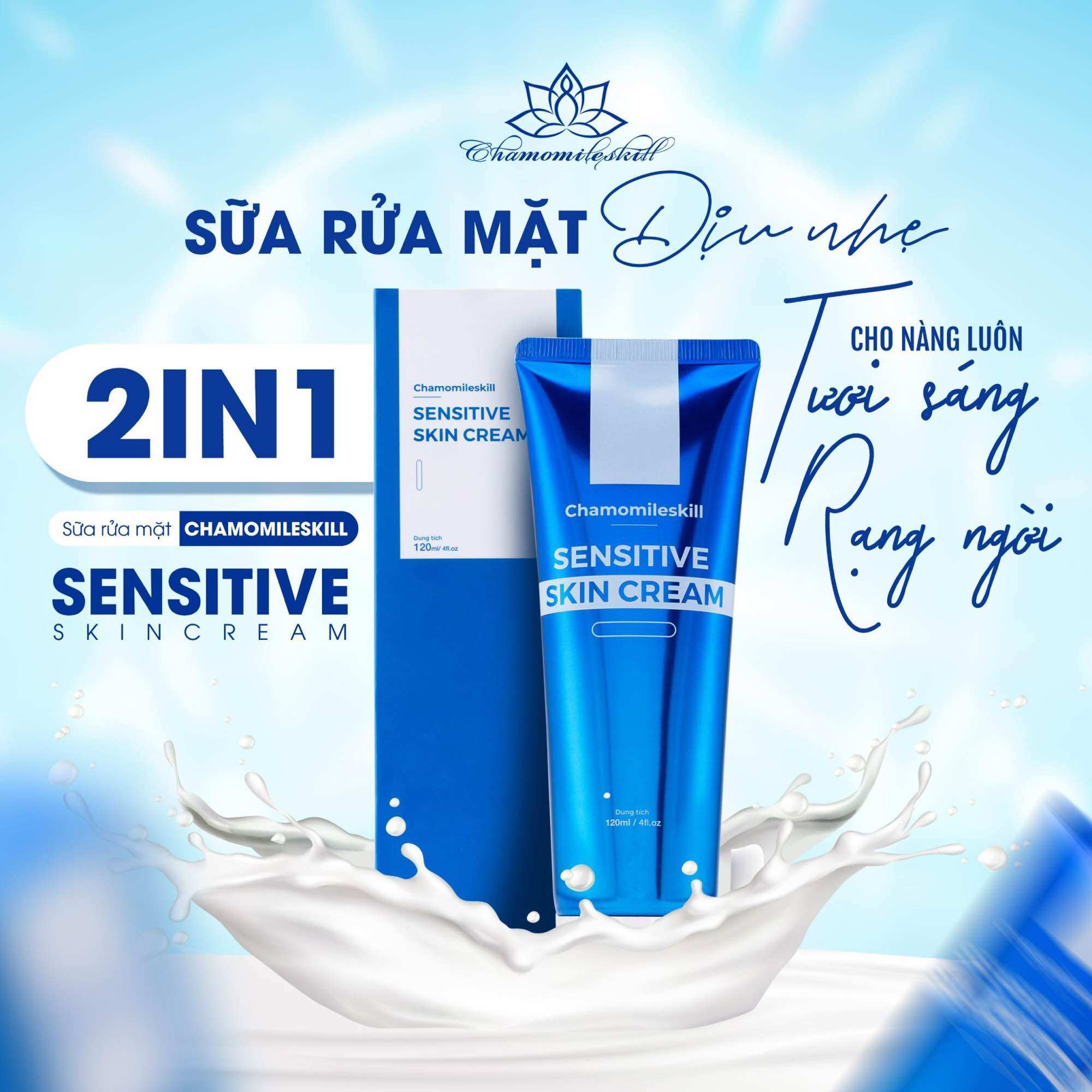 Sữa Rửa Mặt Chamomileskill Tặng Quà Kèm Theo