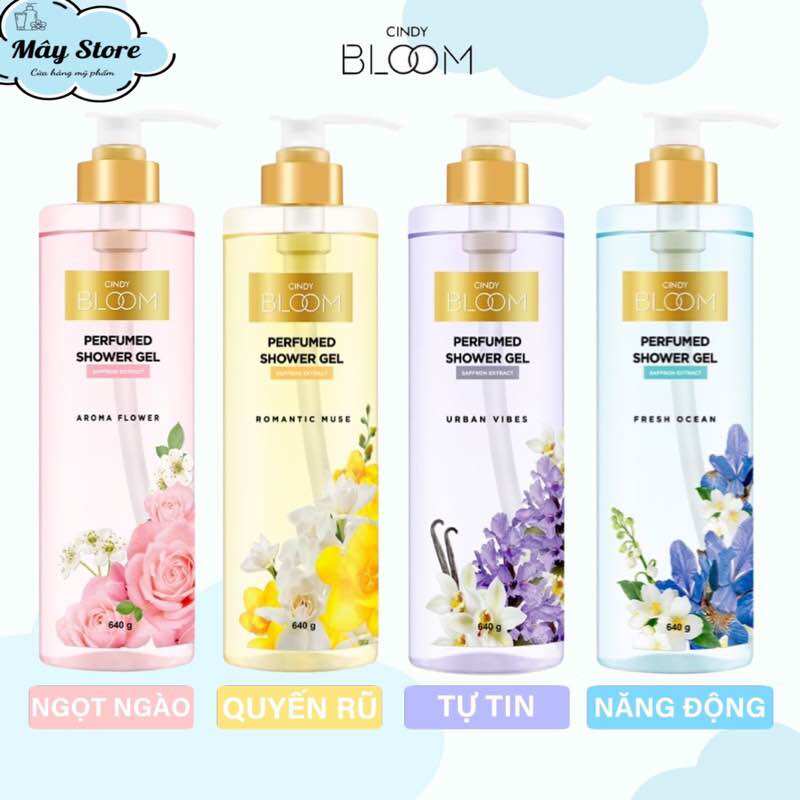 Sữa tắm nước hoa Cindy Bloom 640g