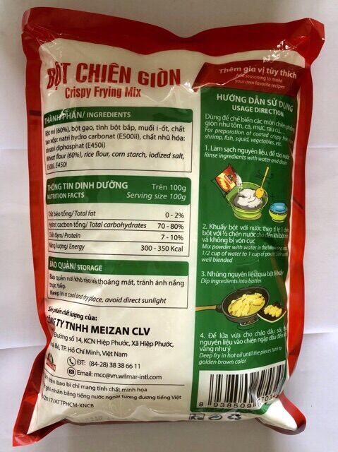 Bột chiên giòn Meizan bịch 1kg
