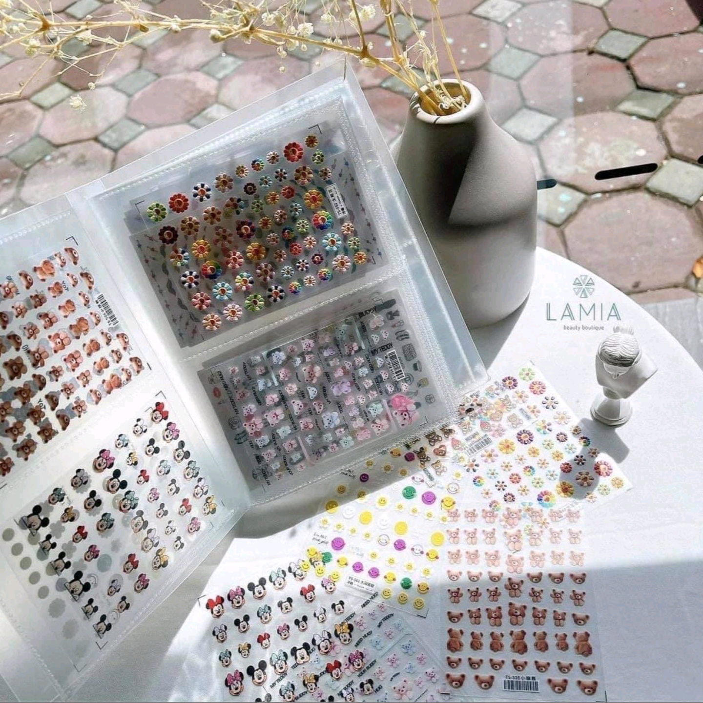 Sổ đựng sticker nail hình dán móng tay