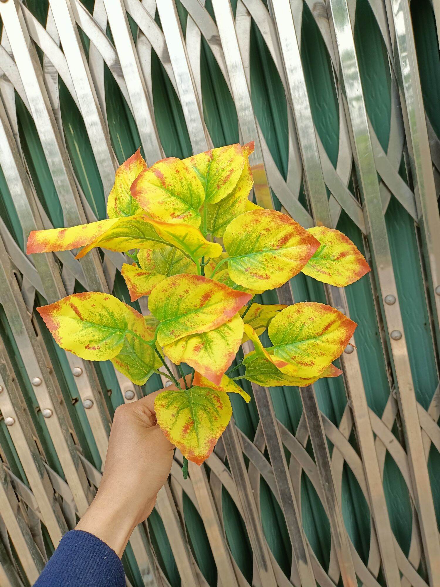 Cây giả, cụm Lá 7 nhánh