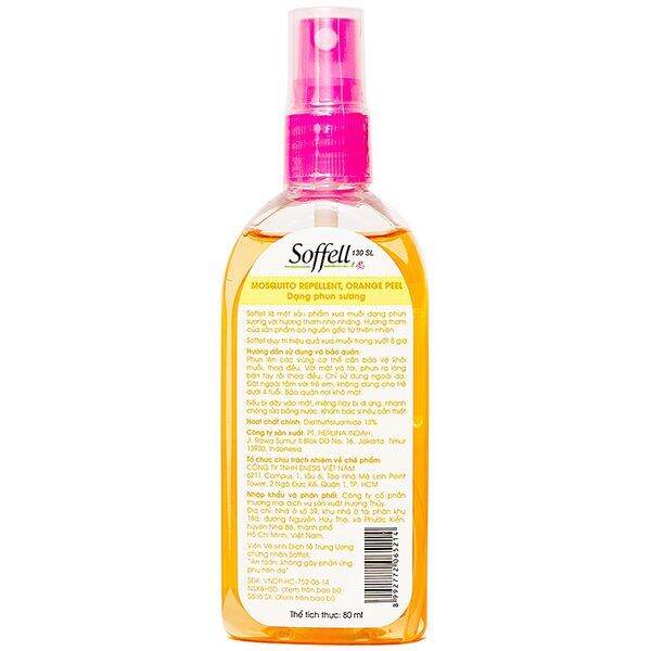 Xịt chống muỗi Soffell - 80ml