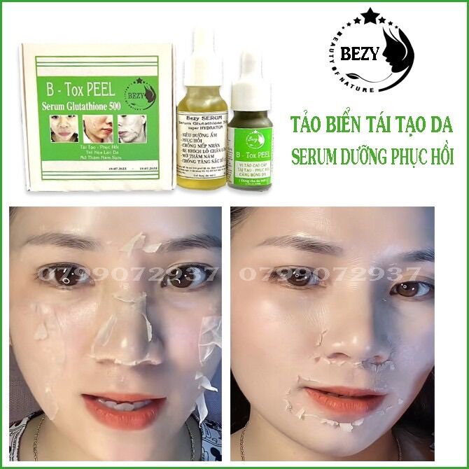 Bộ peel tảo biển tái tạo & serum phục hồi sau peel