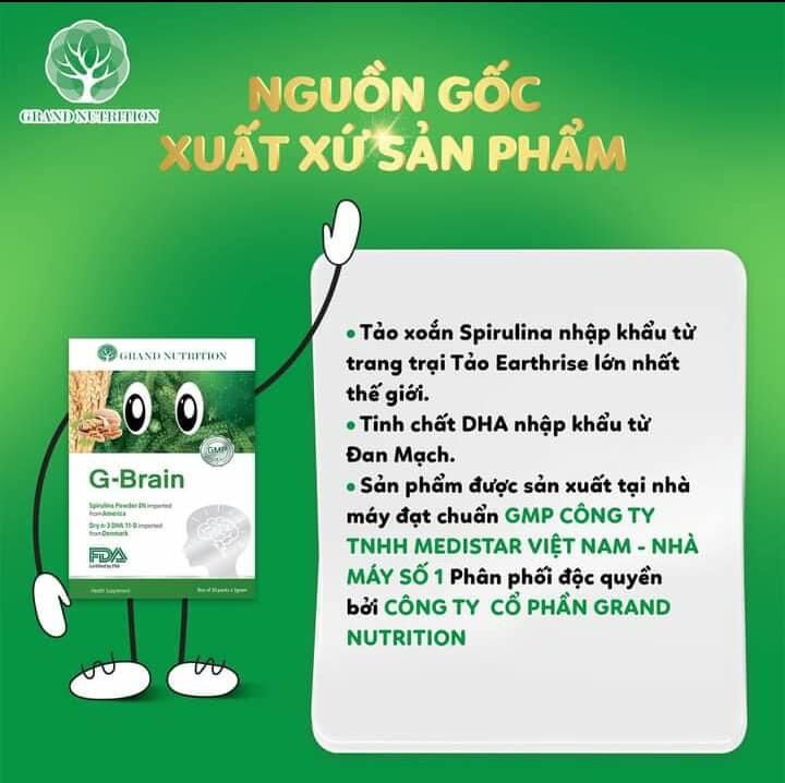 Cốm bổ não gbrain chính hãng.
