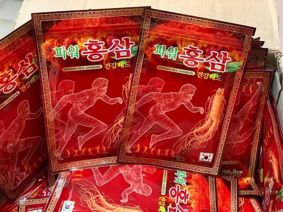 Cao dán hồng sâm hàn quốc gói 20 miếng