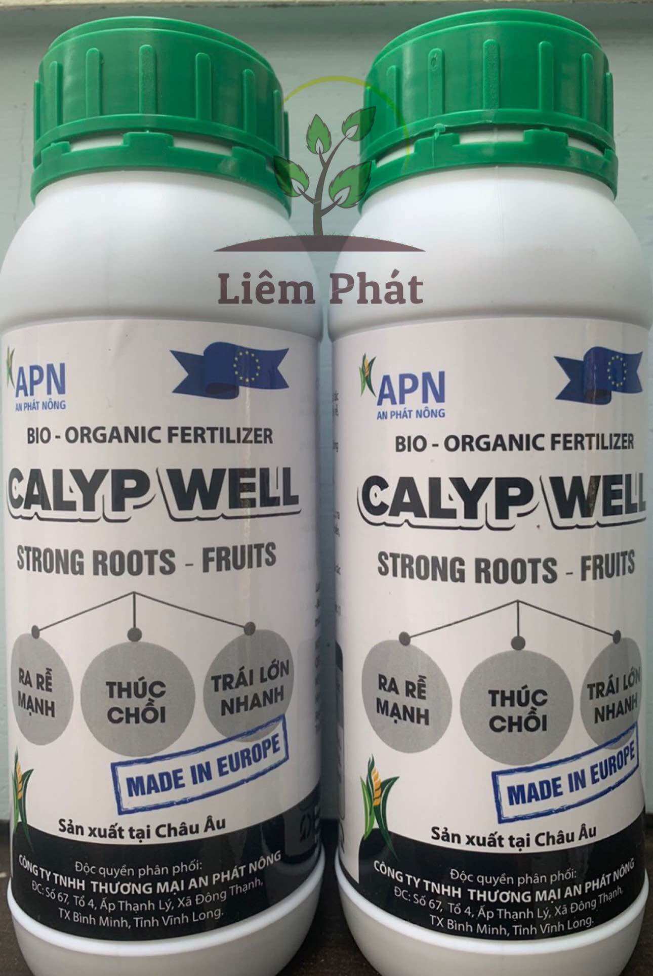 Phân bón hữu cơ hiệu Calyp well chai 500ml của An phát nông