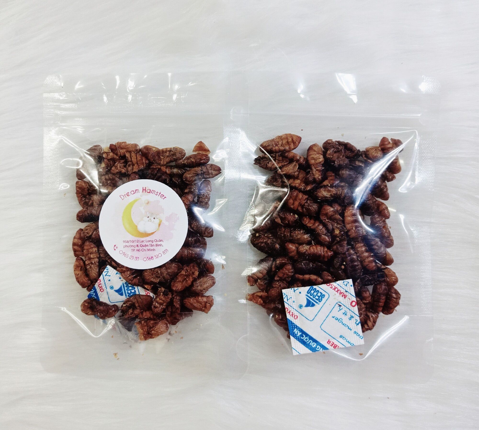 Nhộng tằm sấy cho hamster (20gr)