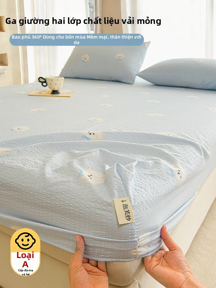 KAMONI | Bảo Vệ Nệm Gauze Hai Lớp Mẹ & Bé Chất Lượng A 180cm x 200cm