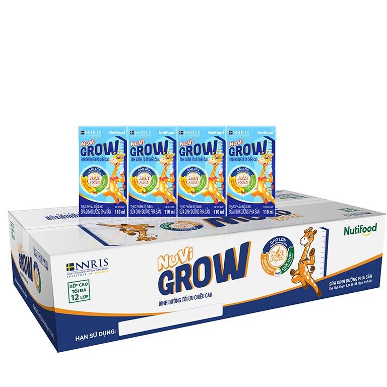 Sữa bột pha sẵn Nuvi Grow 110ml (trên 1 tuổi 48 hộp)