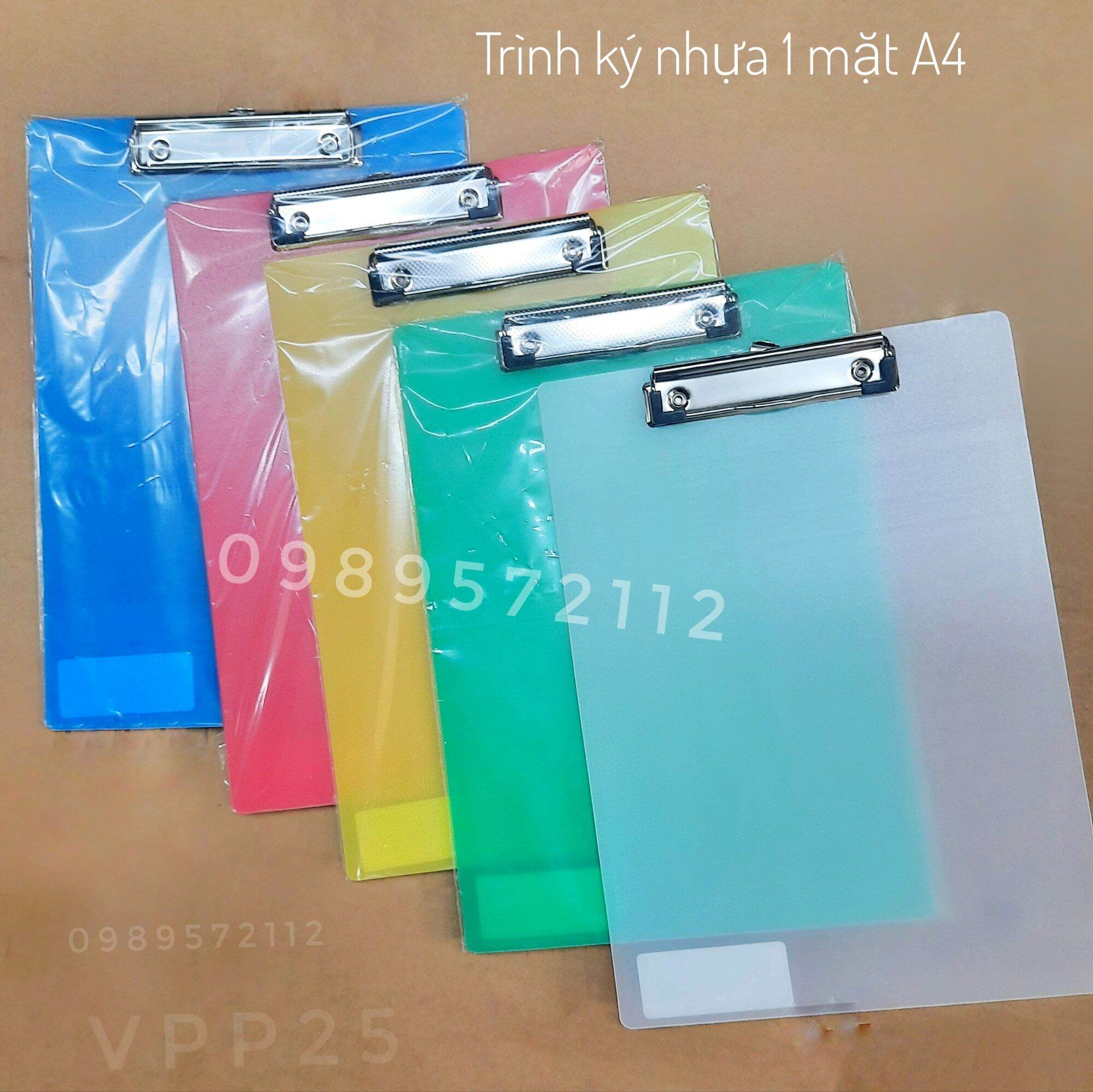 Trình ký nhựa 1 mặt A4