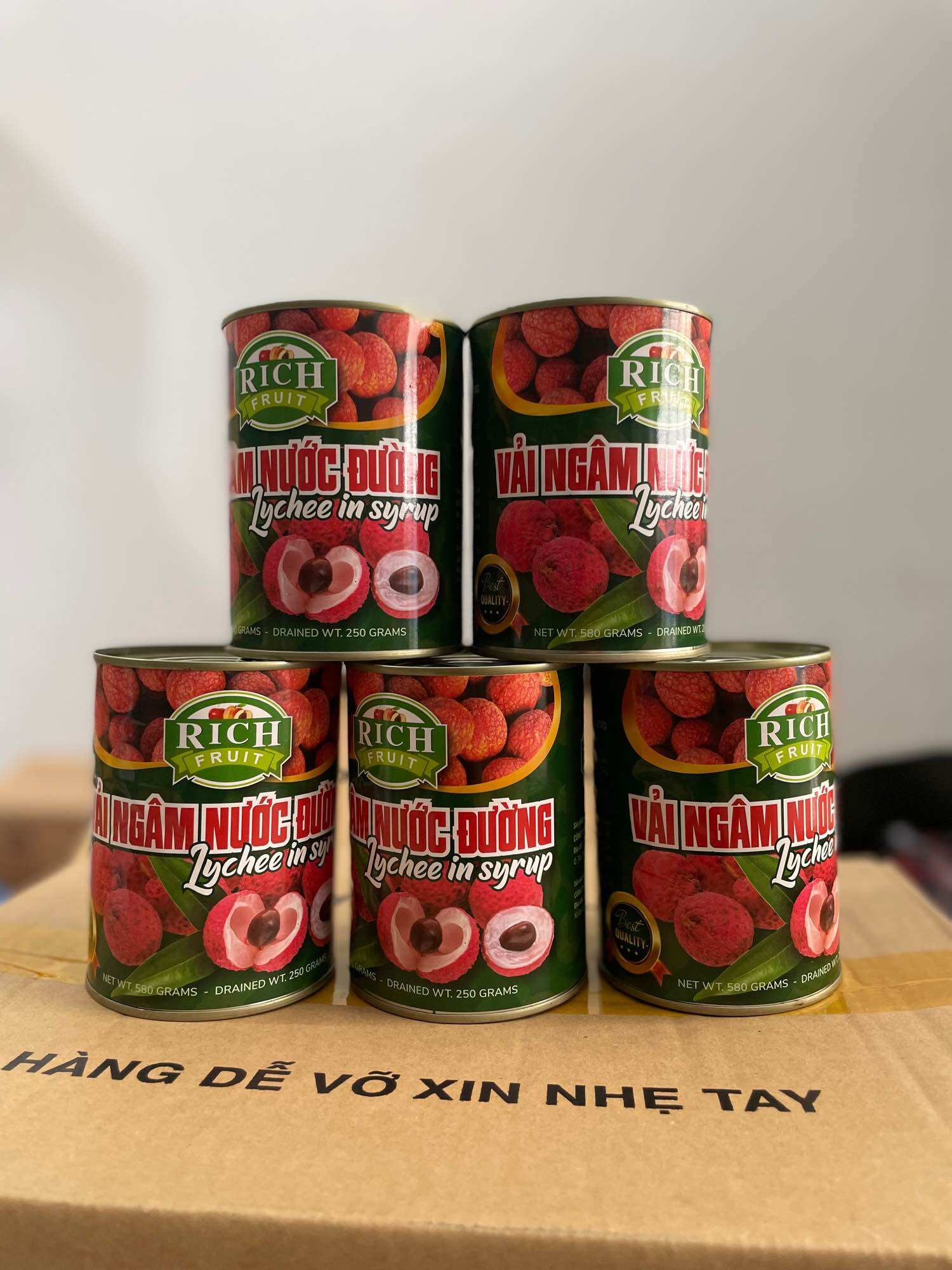 Vải ngâm nước đường RICH