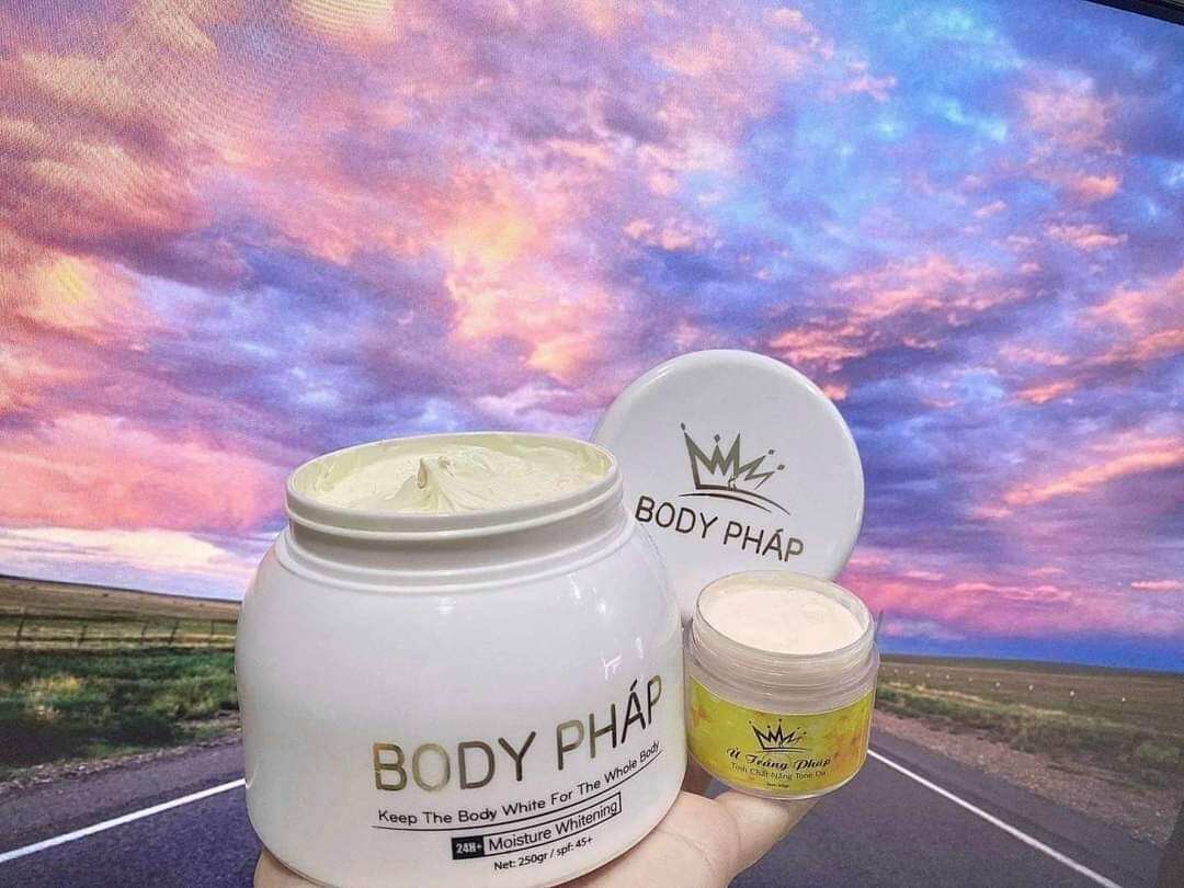 Kem body pháp trắng da tặng kích trắng