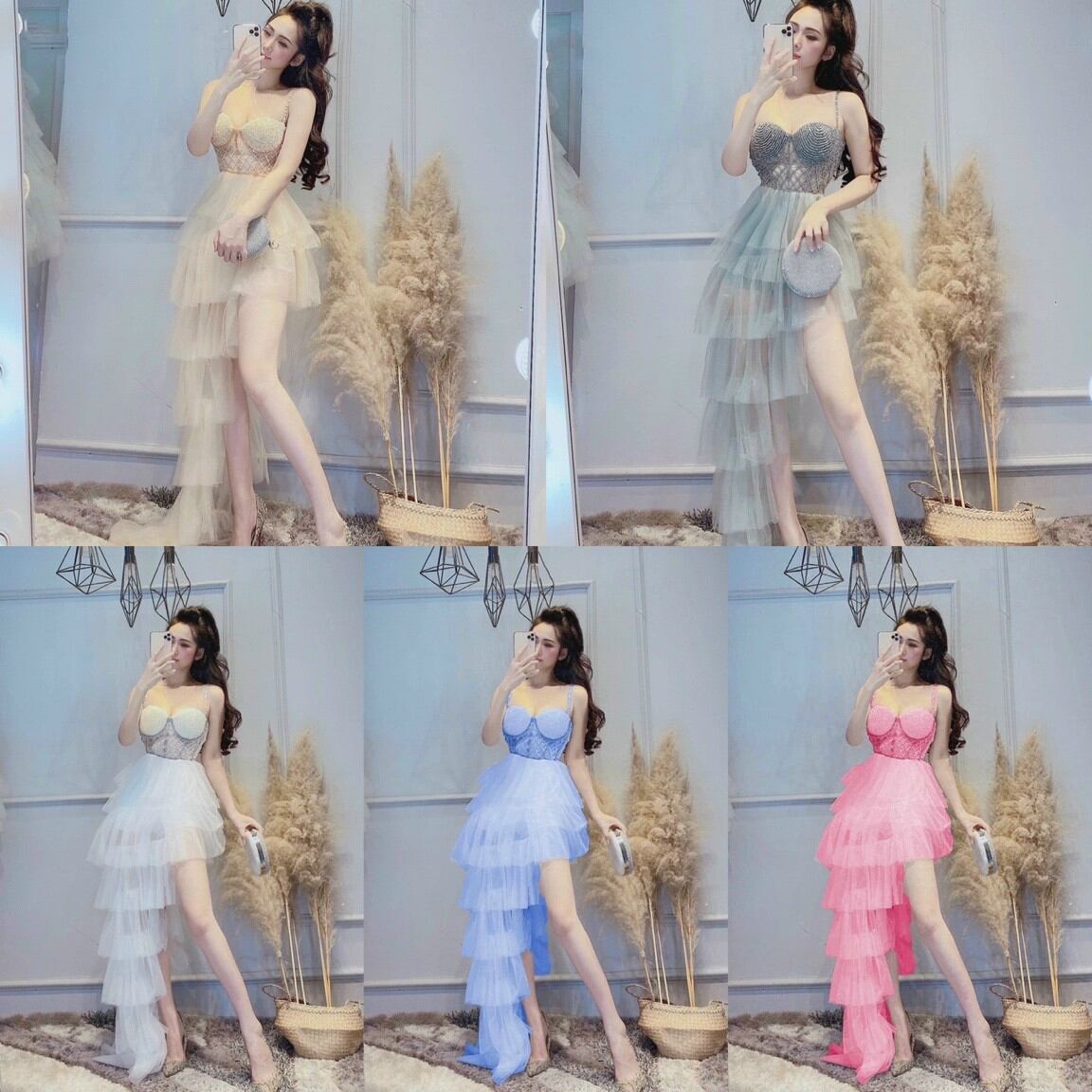 Đẫm xòe tầng đuôi tôm kết pale