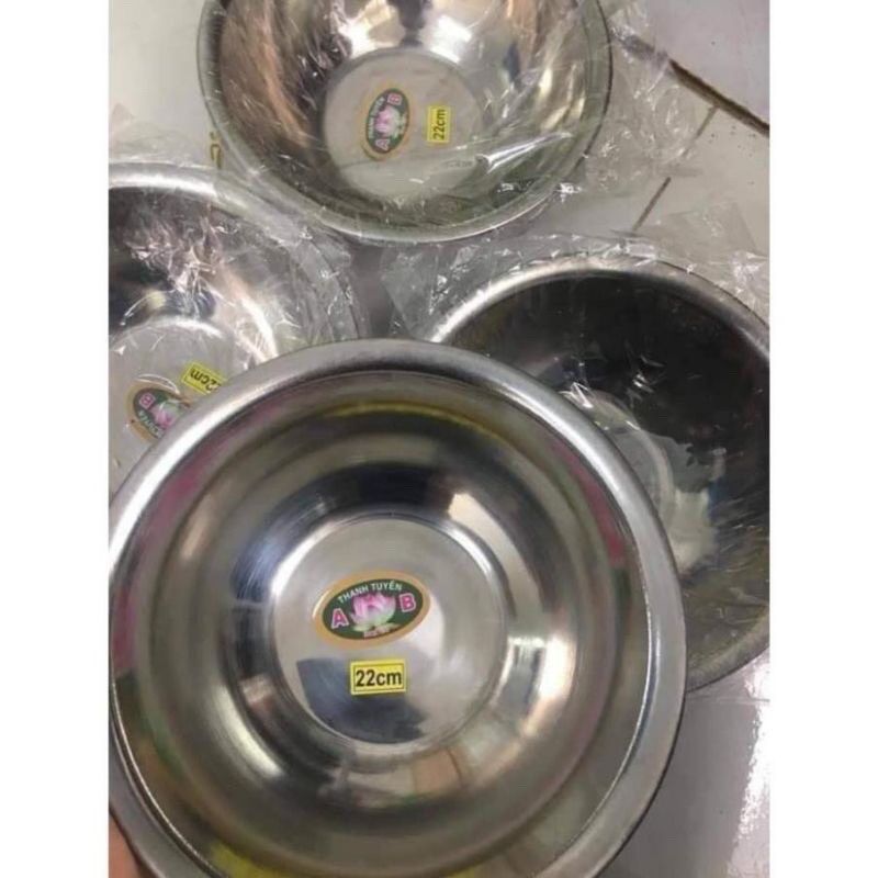 Bát inox đựng nước rửa mặt cho spa