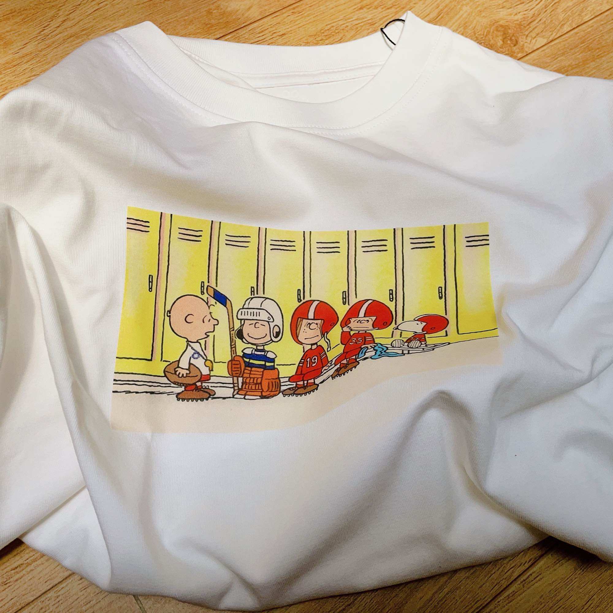 SNOOPY&ME áo thun local brand trắng cổ tròn vintage áo phông tay lỡ unisex