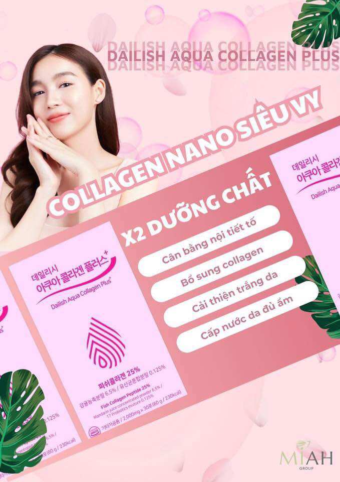 Collagen thuỷ phân Dailish chính hãng Hàn Quốc .