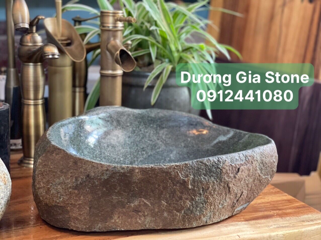 Lavabo đá cuội tự nhiên 100 %