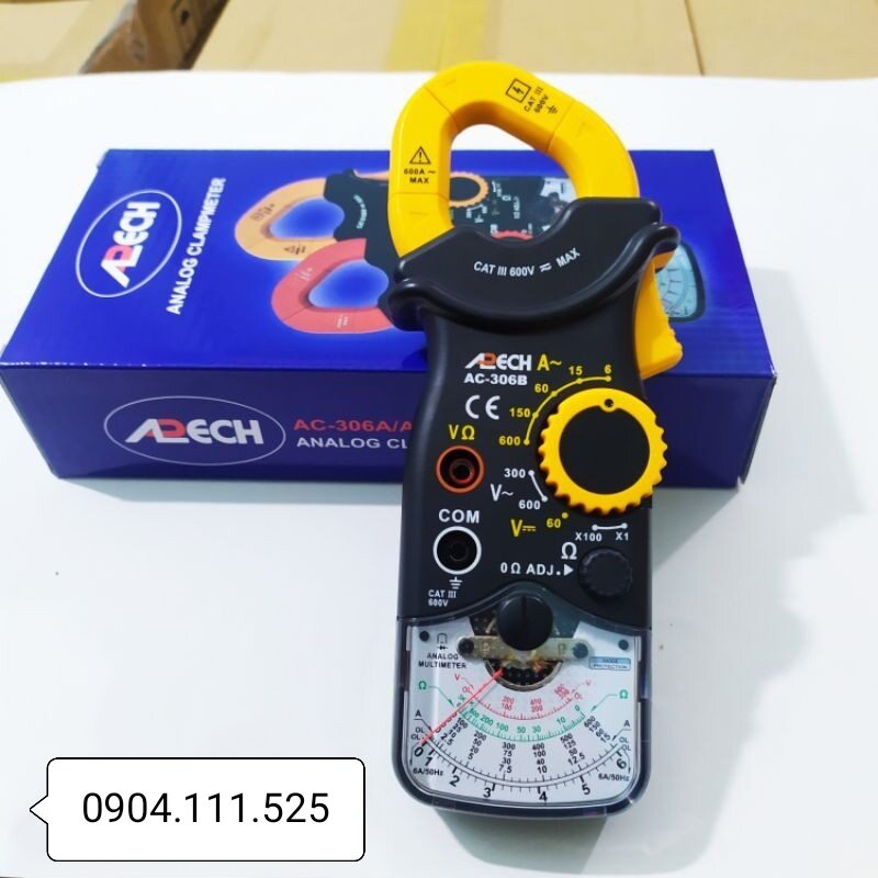 [HCM]Ampe kìm đo dòng AC APECH AC-306B (600A)