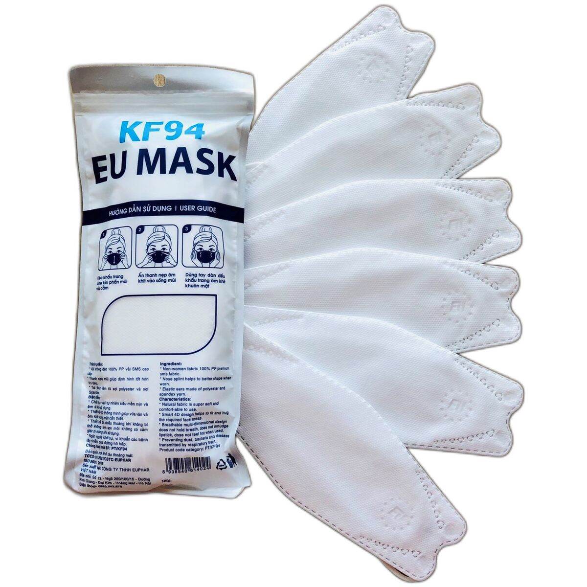 KHẨU TRANG KF94 EU MASK - 10 CÁI/TÚI
