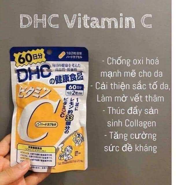 Viên uống DHC vitamin C gói 60 ngày chính hãng nội địa Nhật nhập khẩu