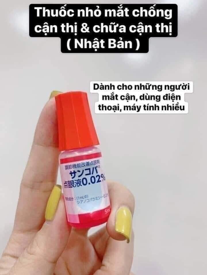 Nước nhỏ mắt chống cận thị của Nhật