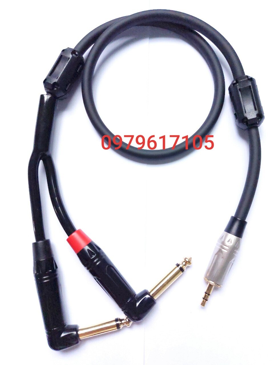 Dây nhạc 3.5 ly ra 2 đầu 6ly cong dài 1m