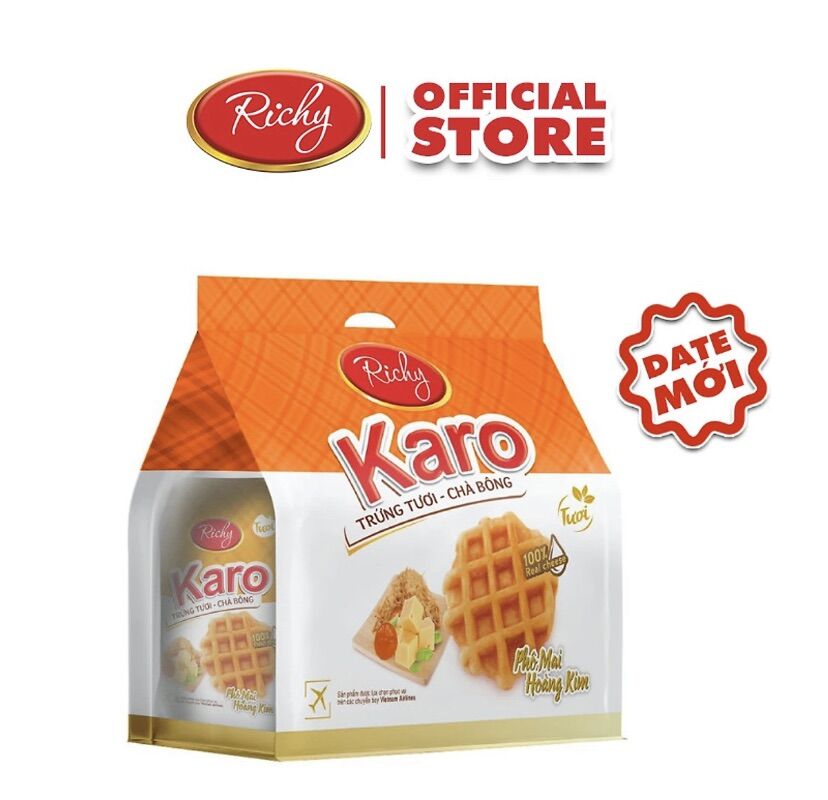 Combo 6 cái bánh karo tươi phô mai hoàng kim richy