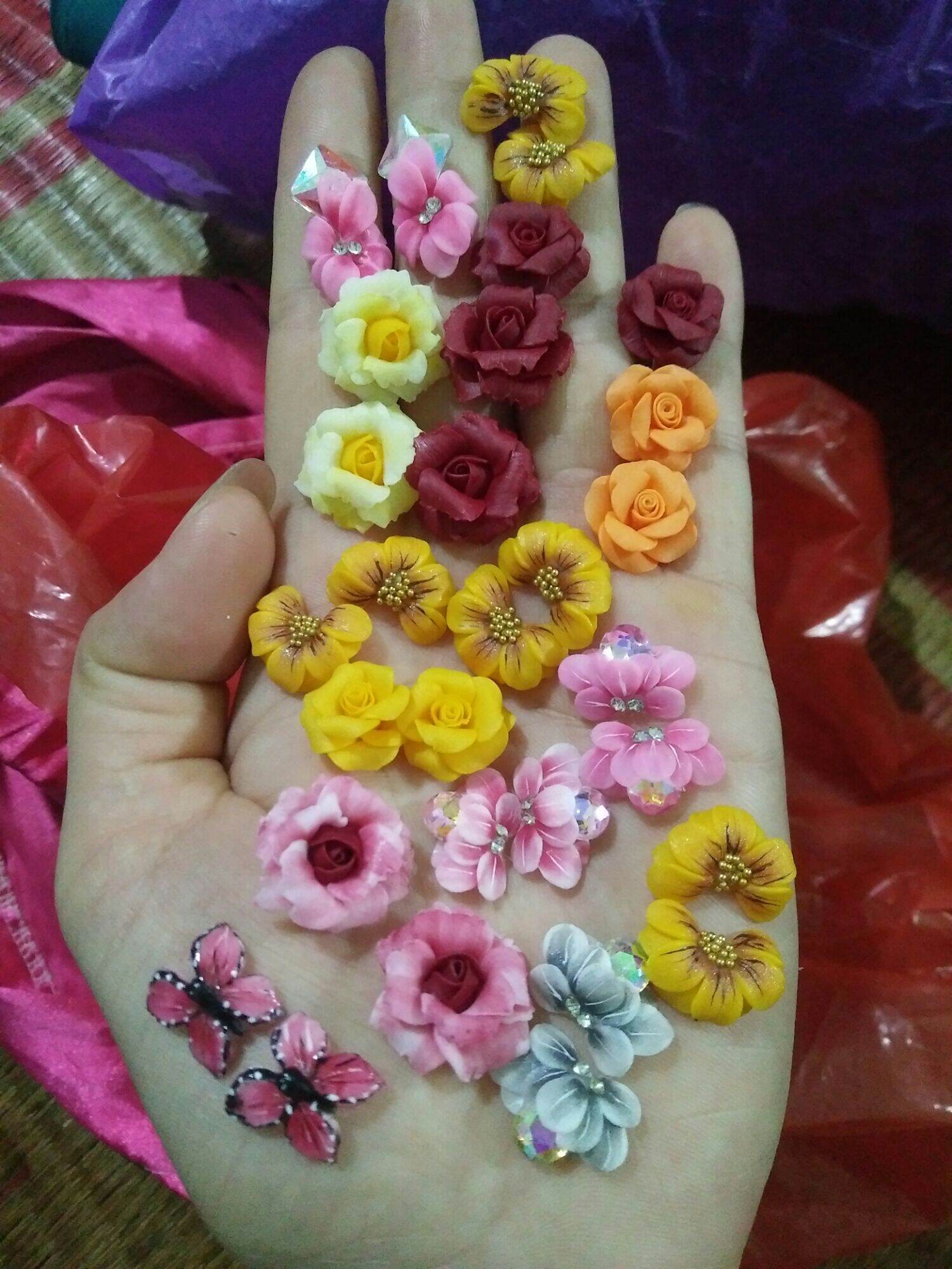 Hoa bột nail set 30 bông