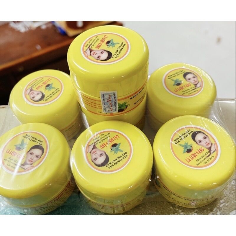 Kem lá lược vàng mụn nám