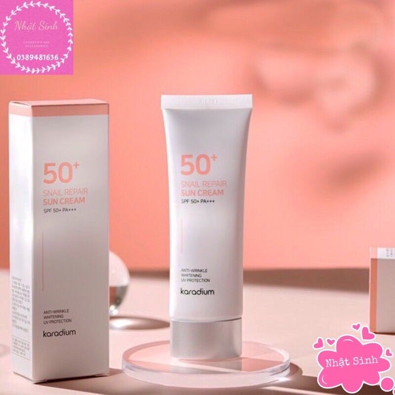 Kem Chống Nắng Karadium snail repair sun cream spf 50+pa+++