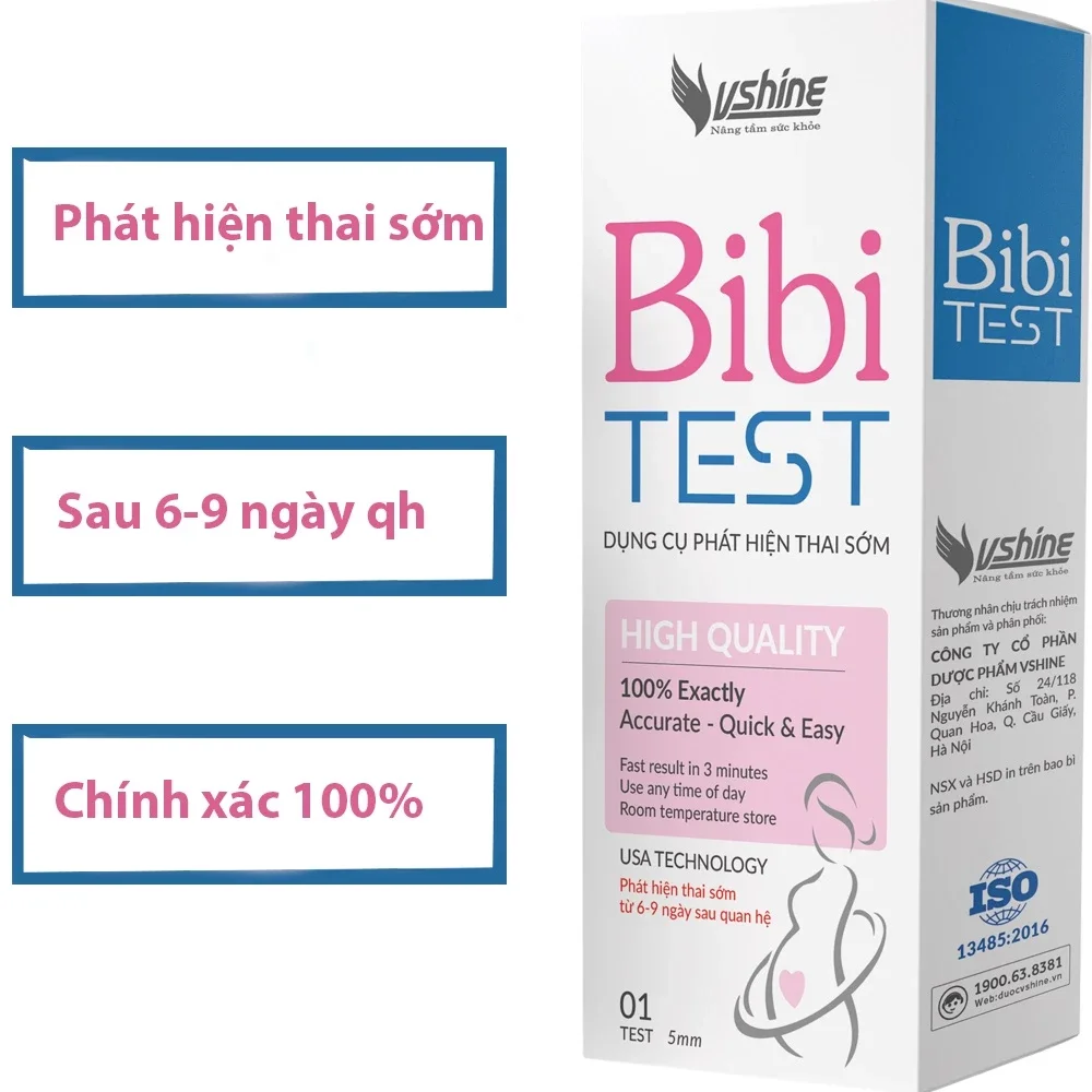 Combo set 50 que thử thai Bibi test