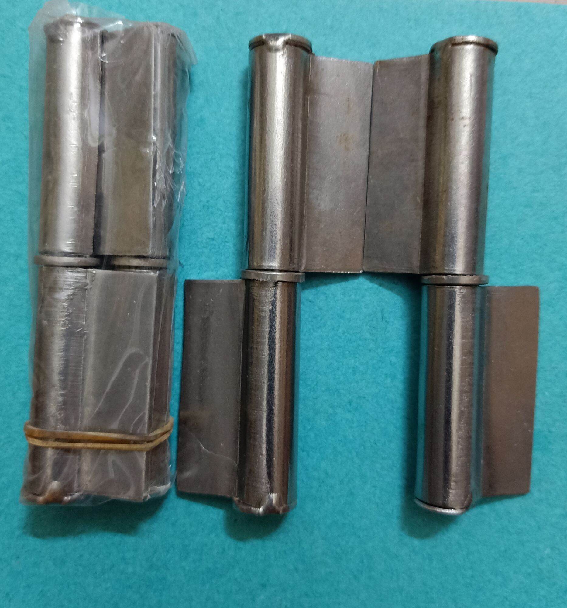 Bộ bản lề cối lá inox phi 12, bản lề cửa inox chịu lực. Bộ 2 bản lề cối inox