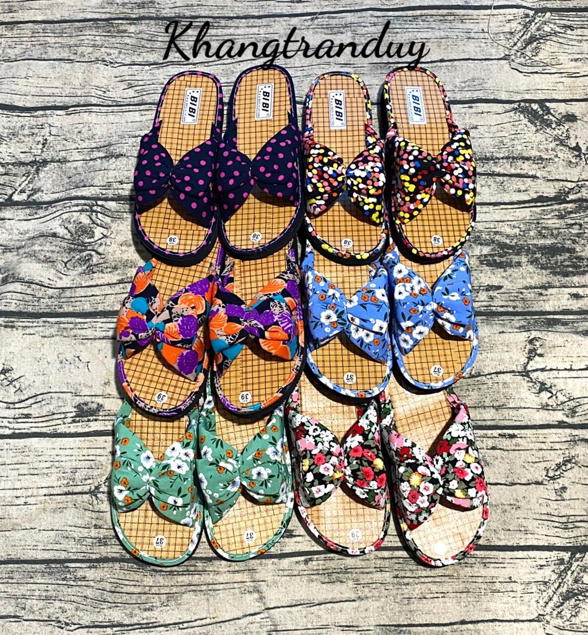 Dép nơ vải mang trong nhà