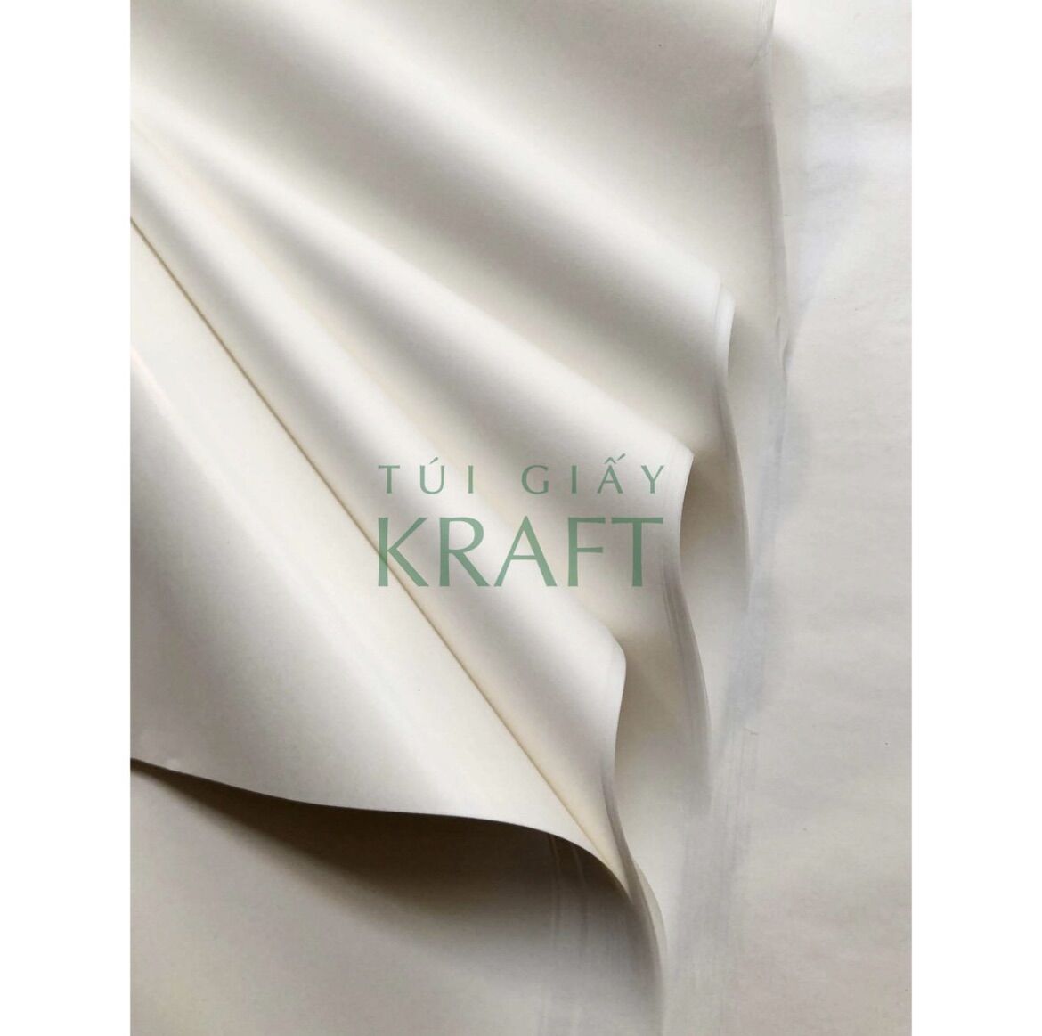 Giấy gói hàng khổ lớn 60 x 90cm, giấy pelure trắng, giấy hút ẩm 50 tờ