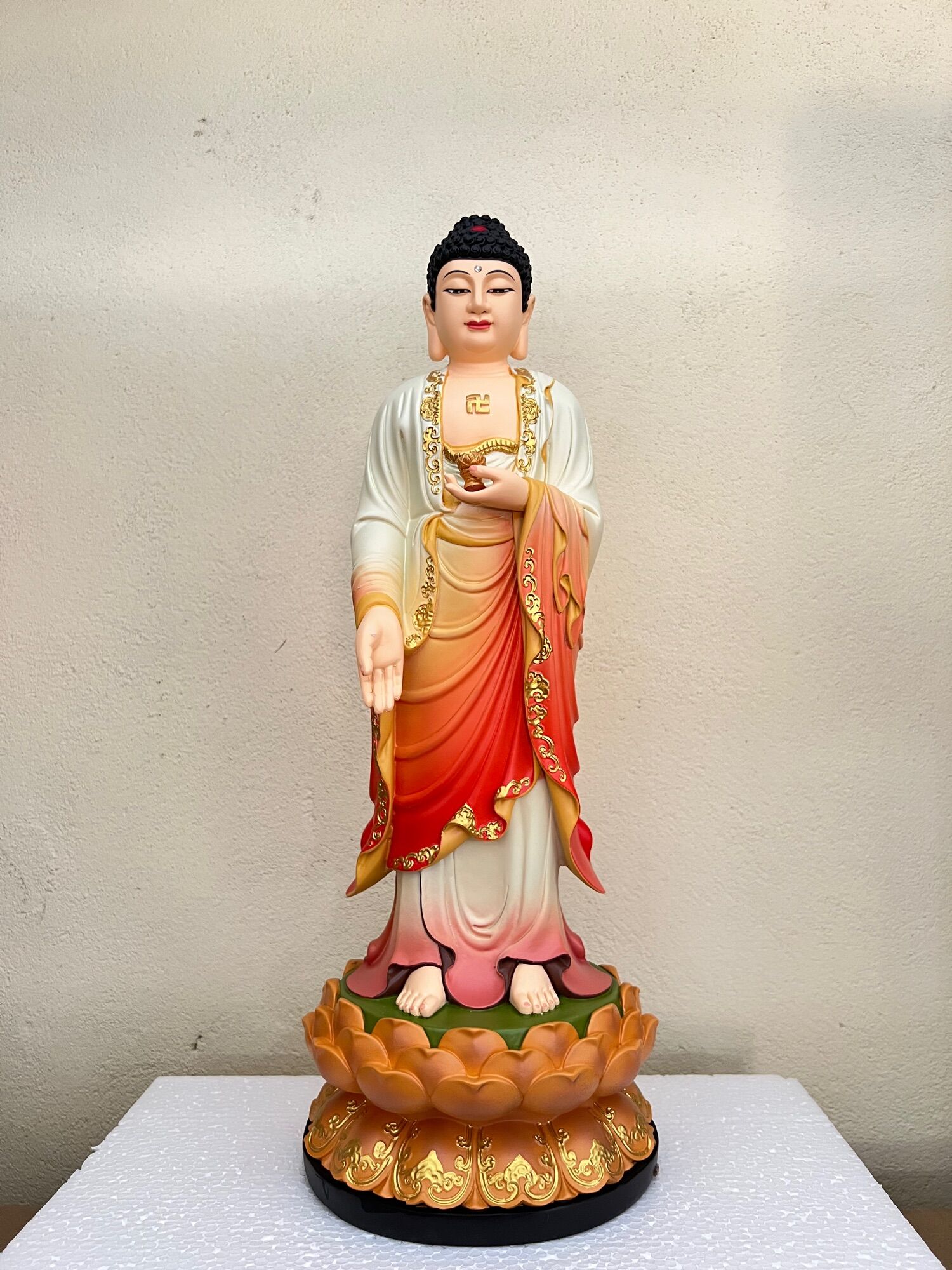 Tượng phật lẻ a di đà/quan âm 48cm đài loan| tượng phật hoa tiên