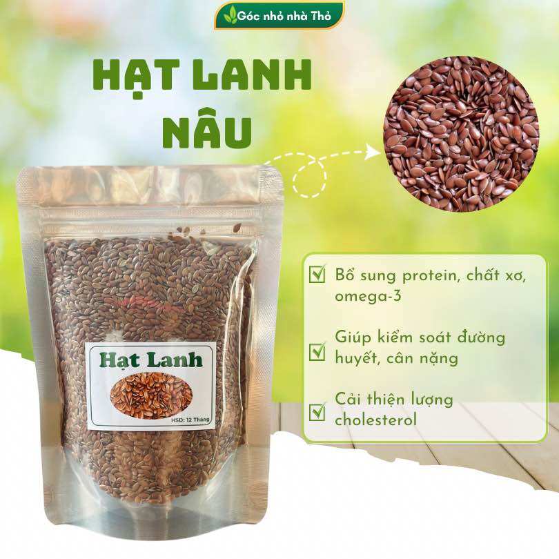 Hạt Lanh Nâu Canada Hữu Cơ 500g