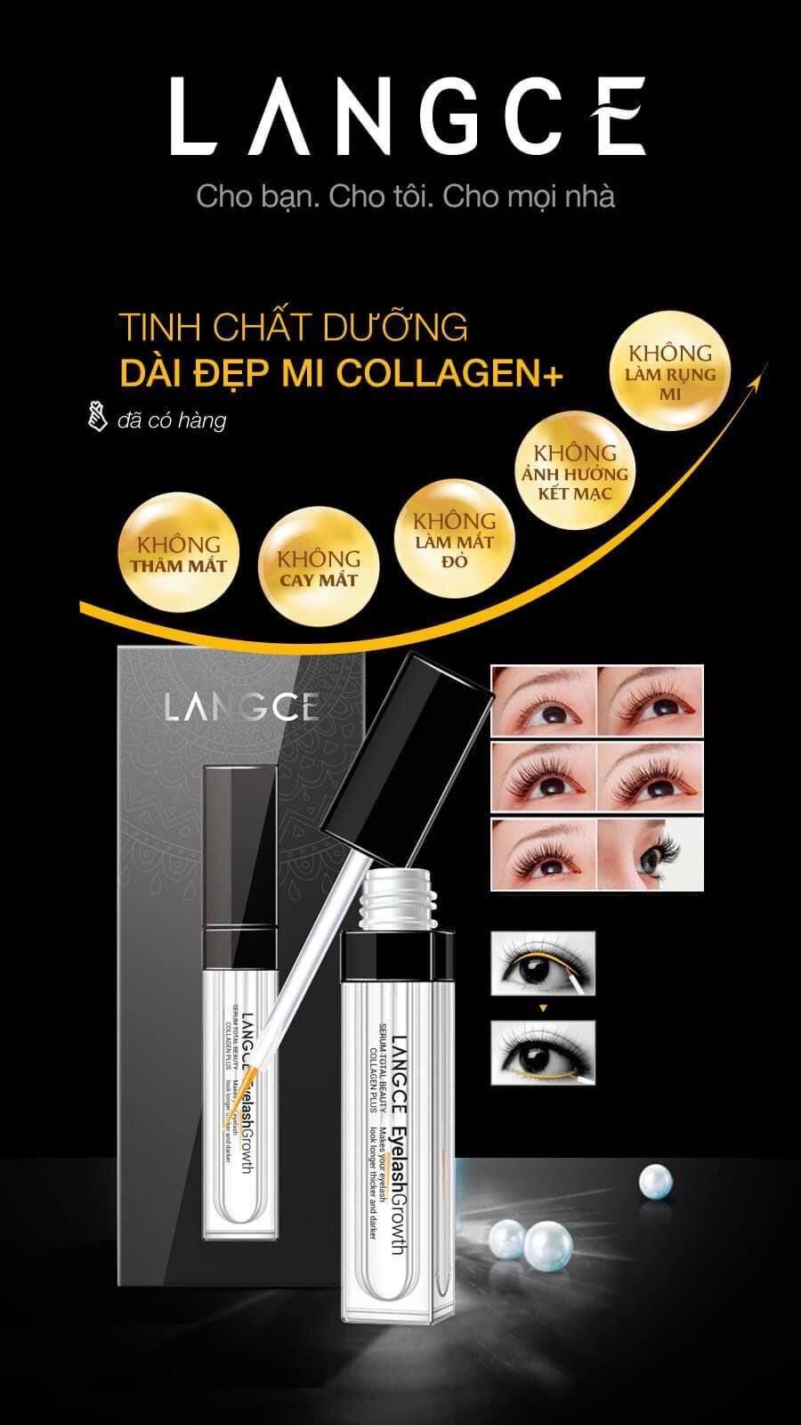 TINH CHẤT DƯỠNG DÀI MI COLLAGEN LANGCE 7ML