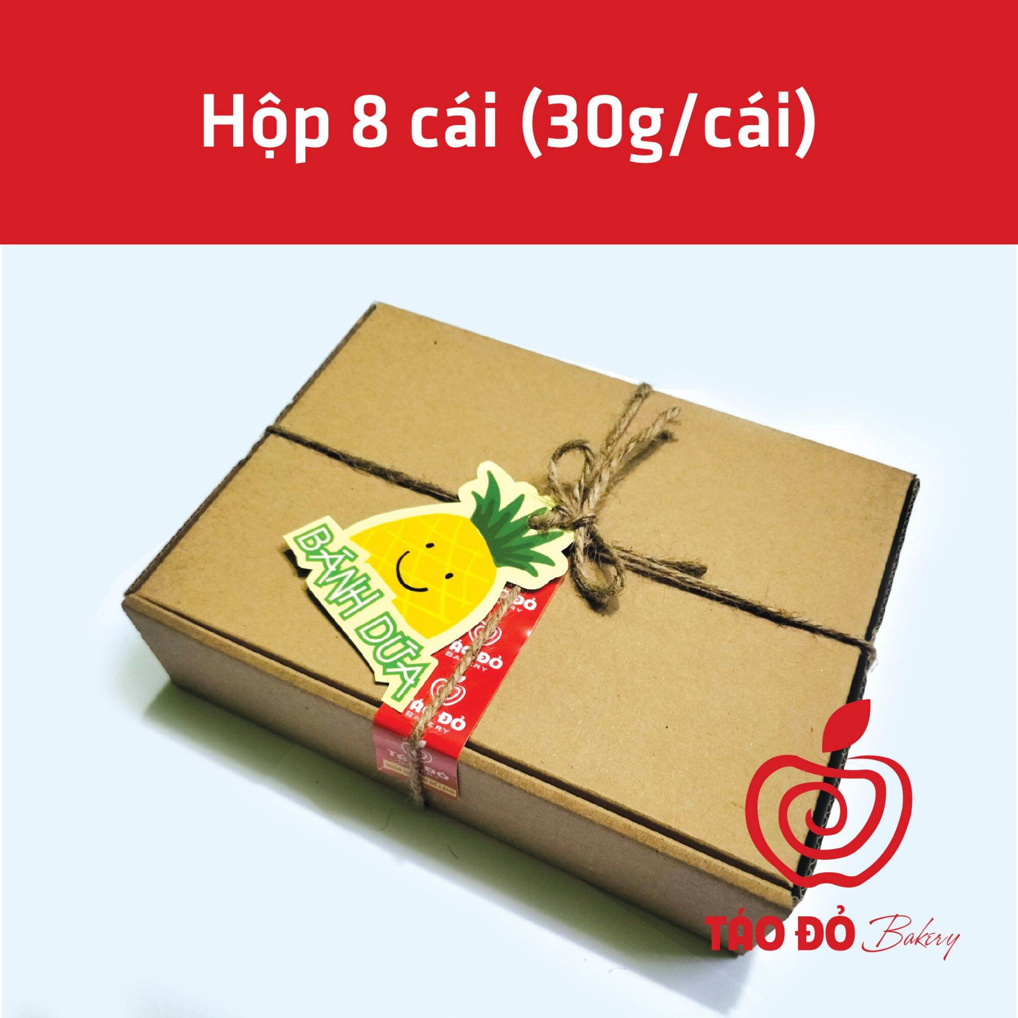 Bánh Dứa Đài Loan - Hộp 8 cái (30g/cái)