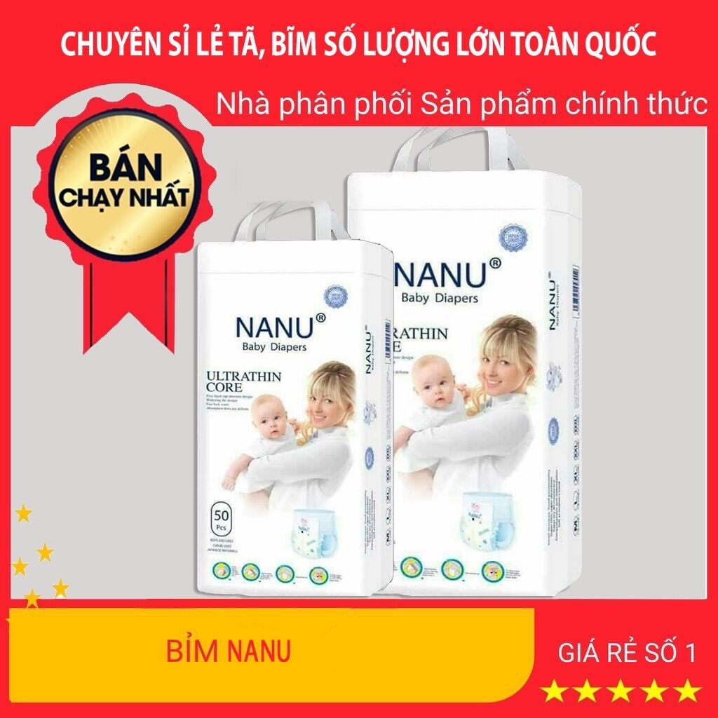 [HCM]COMBO SIÊU RẺ 100Miếng TẢ QUẦN NANU XUẤT NHẬT 100M/100L/100XL/100XXL/100XXXL