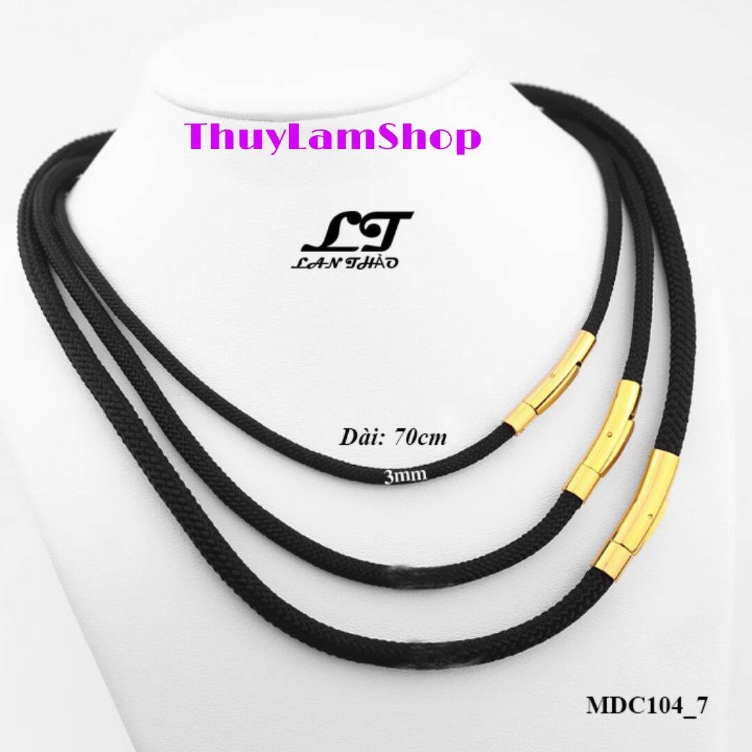HOÀN TIỀN 15% - [HCM]Dây Chuyền Nam Nữ Dây Dù Thái 3li 4li 5li  Không Thấm Nước Khoá Cao Cấp Vàng