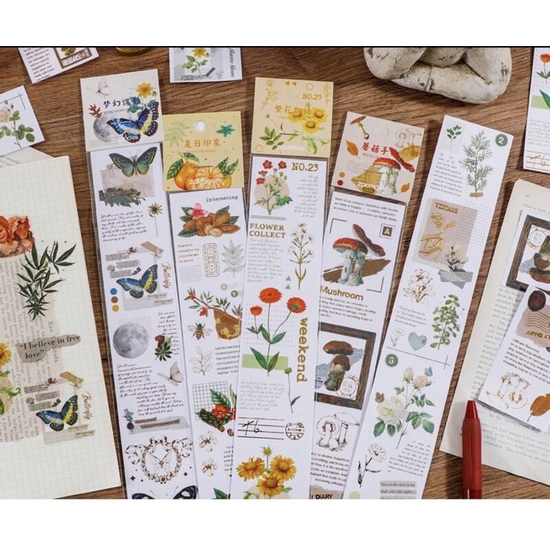 Dây stickers trang trí kiểu cổ điển vintage DIY