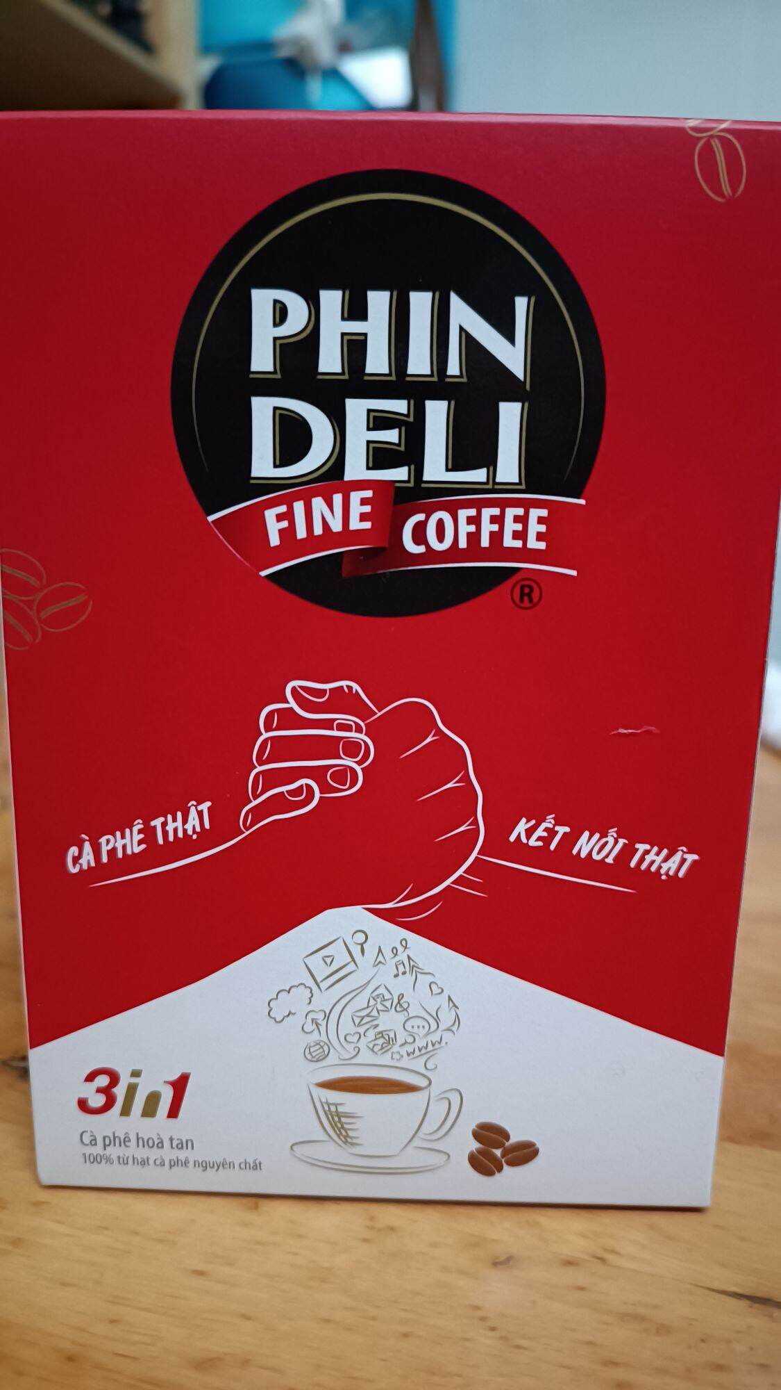 Cà phê hoà tan Phin deli 3 in 1 (17g*18 gói)