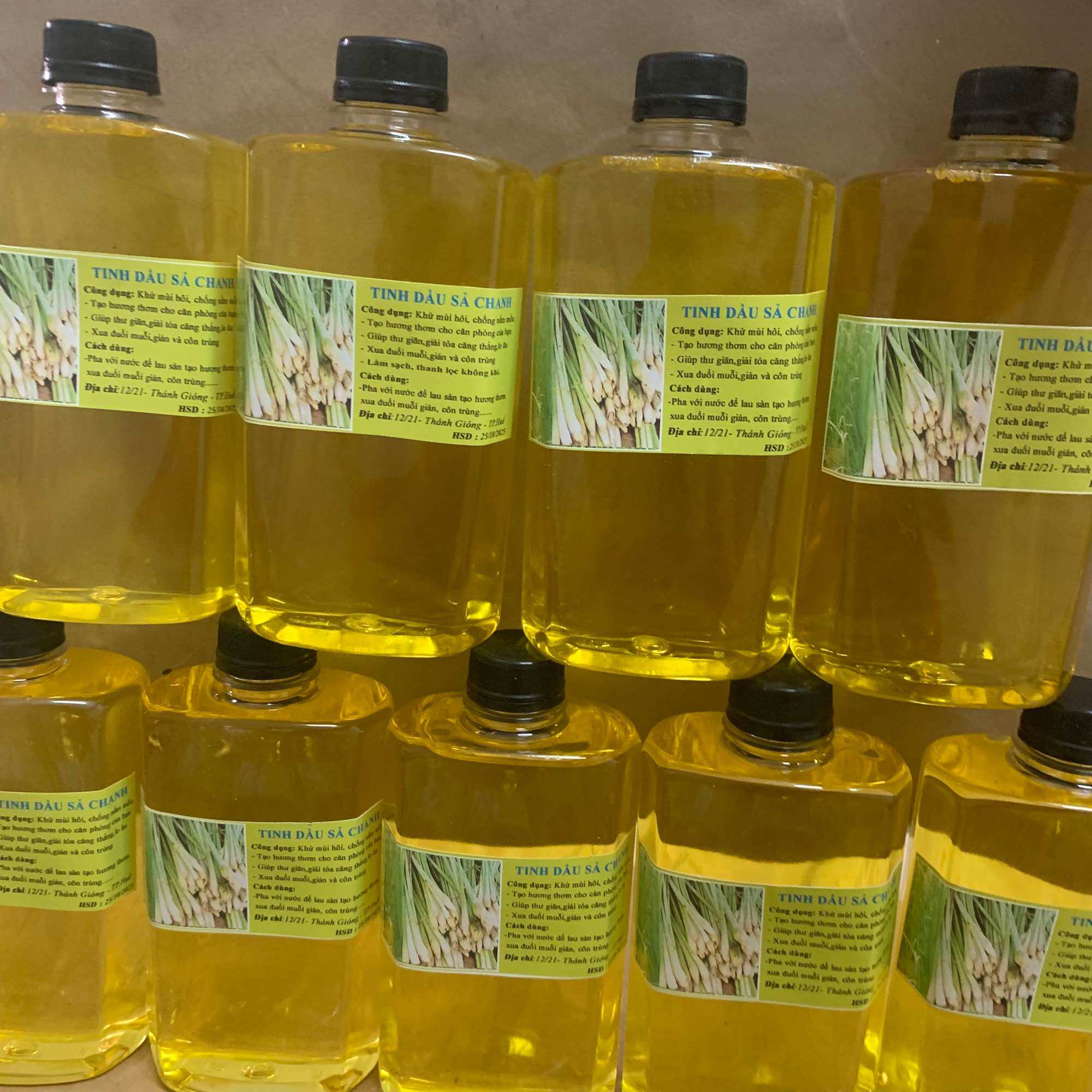 Tinh dầu sả chanh đậm đặc chai 500ml