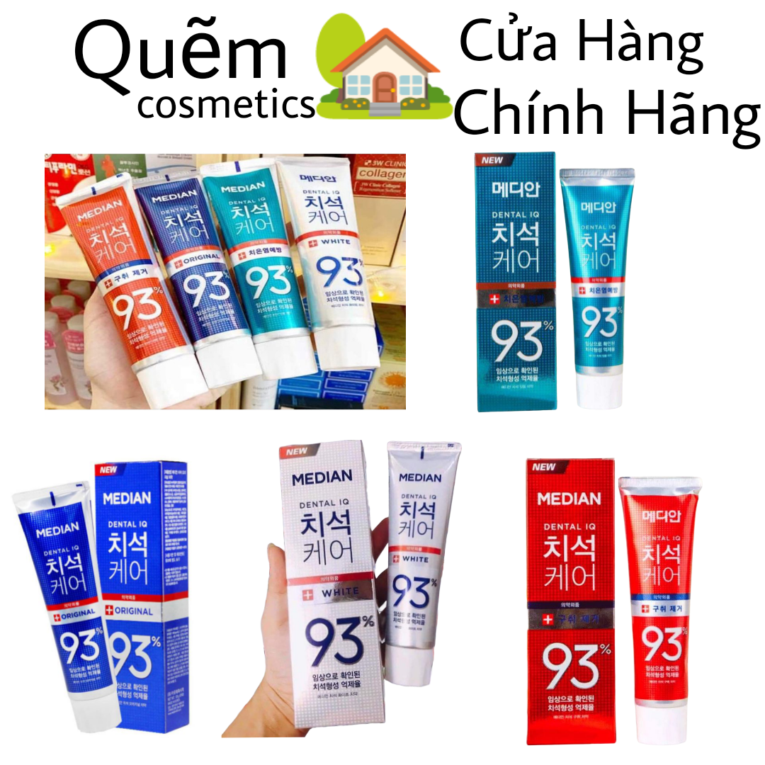 Combo 4 chai kem đánh răng median 93% 120g