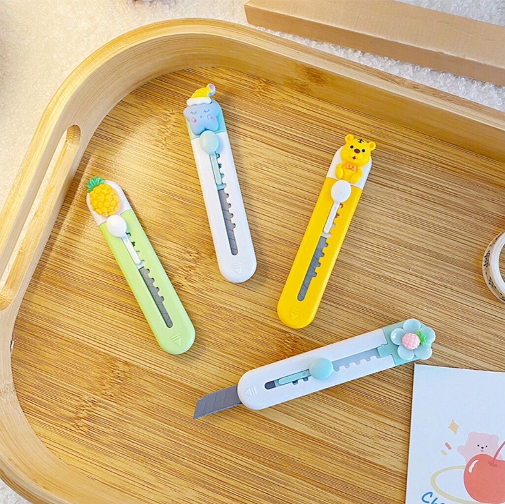 Dao Rọc Giấy Mini Gắn Icon Dễ Thương Bear.House