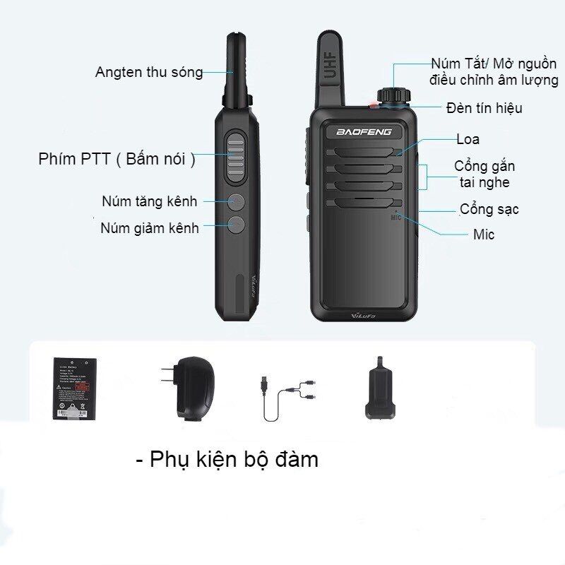 Máy Bộ Đàm Baofeng Mini Siêu nhỏ