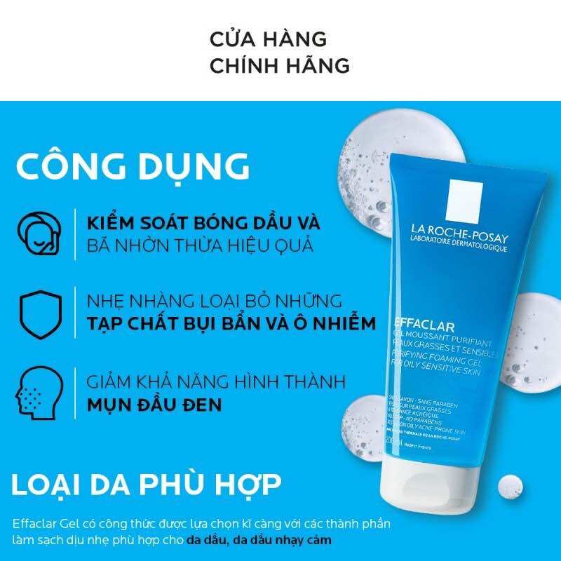 Sữa rửa mặt dạng gel La Roche-Posay