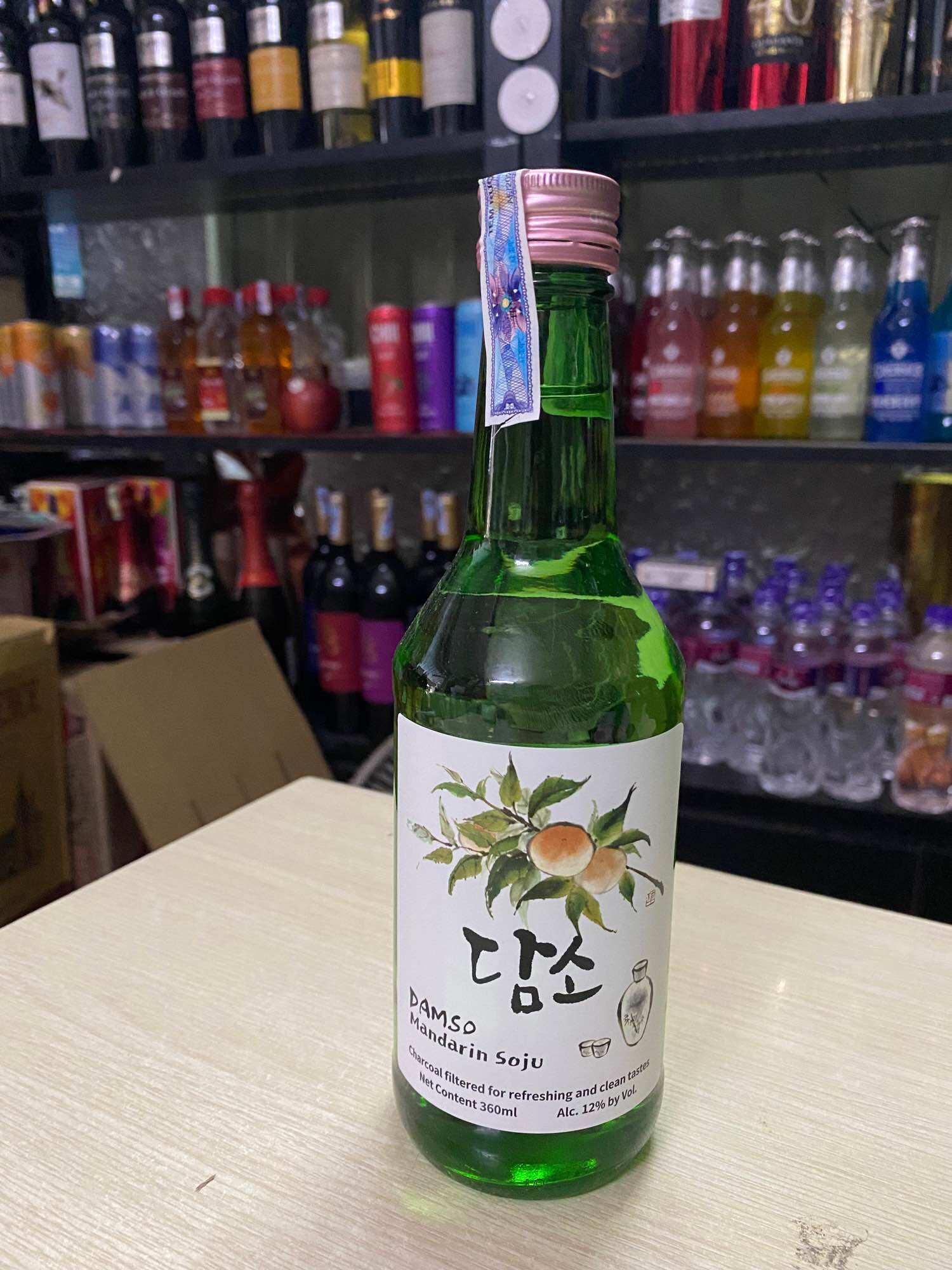 Soju hàn quốc damso 360ml-vị quýt