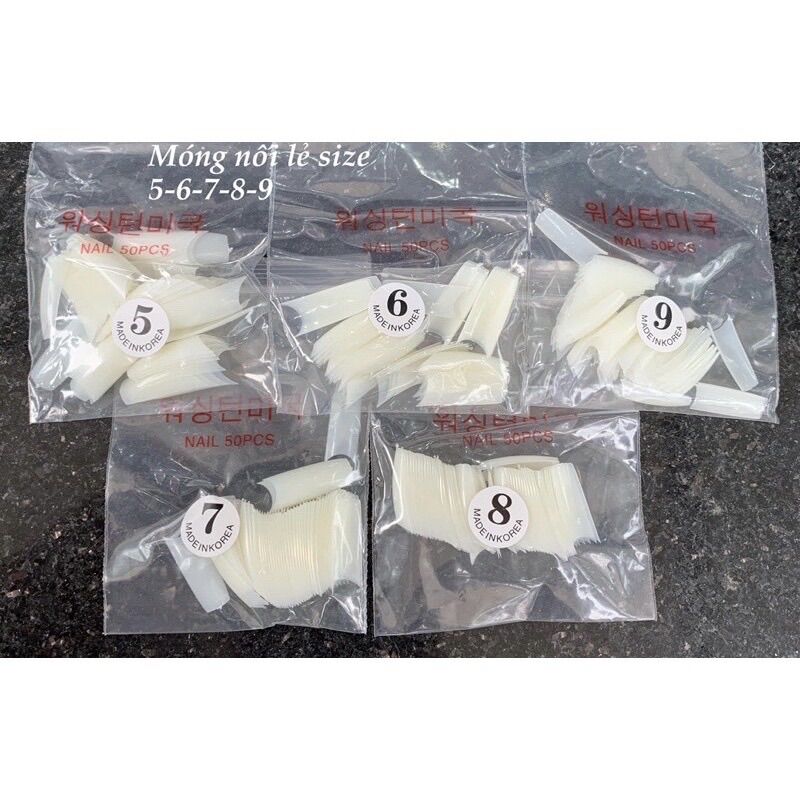 Móng típ hàn lẻ size 5,6,7,8,9