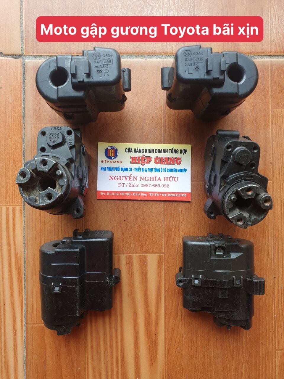 Mô tơ gập gương bãi Toyota vios